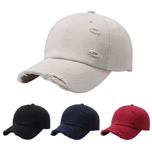 Casquettes de baseball personnalisées avec logo brodé, style sportif, effet vieilli - Product Image 1