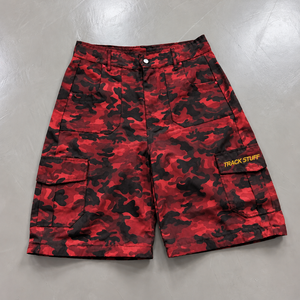 Shorts cargo en jean camouflage gris pour homme, multi-poches, avec passants de ceinture, taille mi-haute, 100 % coton, coupe droite ample, été hiver - Product Image 6