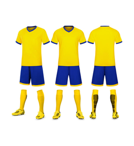 <b>Orange</b> Soccer Jersey Set Adult Men Polyester Breathable OEM Service - Product Image 3