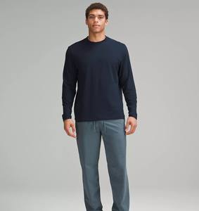 Nouveaux T-shirts personnalisés pour hommes en coton lourd 100% coton, col rond, couleur unie, coupe classique, manches longues, écologiques - Product Image 2