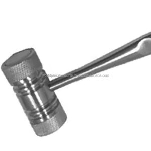 Mallet chirurgical de précision World Precision de 7 pouces avec extrémités en nylon amovibles, en acier inoxydable, pour ORL, dentaire et orthopédique, ensemble d'instruments pour os - Product Image 5