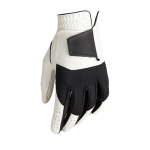 Guante de Golf Negro/Blanco con Revestimiento de Poliuretano, Tejido de Poliamida y Parche de Cuero de Cabra para Mayor Durabilidad - Product Image 1
