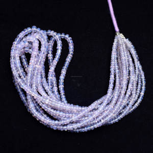 Cuentas sueltas de piedras preciosas naturales con forma de rondelle suave de escorolita natural, cuentas de piedras preciosas de hebra de 16 pulgadas, uso de joyería de piedra - Product Image 1