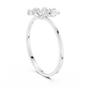 Anillo de Diamantes con Diseño Floral Elegante para Mujer, Diseño de Lujo, Regalo Perfecto para Bodas, Aniversarios y Ocasiones Románticas - Product Image 2