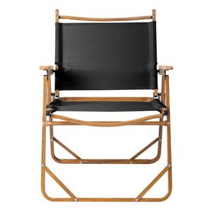Sedia da campeggio grande 54,5*58*73,5 cm con telaio in alluminio, tessuto Oxford 600D color kaki, capacità di carico 100 kg, effetto legno nero - Product Image 3
