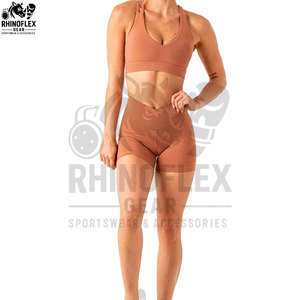 High Quality Custom Sports Bra And Shorts <b>Set</b> For Gym Fitness Yoga Wear Wholesale Customized Color Size Style Oem Sport Bras - Product Image 3