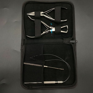 Kit de pinces pour l'application et le retrait d'extensions de cheveux en micro-perles d'acier durables, outils de pose de micro-liens réutilisables - Product Image 6