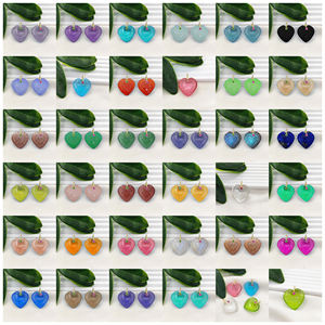 Pendentif en forme de cœur sculpté en pierre précieuse, 20 mm, breloques sculptées à la main, plaqué or, pour la fabrication de bijoux, fournisseurs de bijoux - Product Image 6