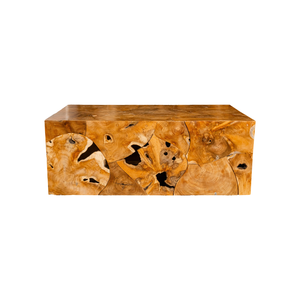 Table basse ARTERRA Luxury The Rustic Teak Root Slice Block, durable, artisanale, design pour salon. - Product Image 2