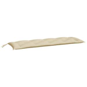 Ensemble de 2 coussins de banc de jardin en tissu Oxford beige, 100% polyester, accessoire pour banc de patio - Product Image 3