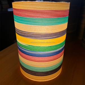 Placage de cyprès japonais Hinoki IRODORITAI teinté arc-en-ciel haute pression breveté, design japonais, texture lisse, coupé en tranches, 2000 mm - Product Image 4