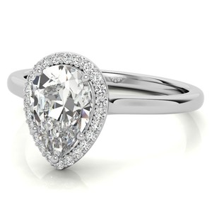 Pear Cut Moissanite <b>Ring</b> 925 Sterling <b>Silver</b> 14K Gold Luxury <b>Solitaire</b> Engagement <b>Ring</b> Elegant Bridal Wedding Promise <b>Ring</b> - Product Image 2