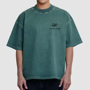 Camiseta Holgada y Elegante para Adultos, con Logotipo Personalizado, 100% Algodón, Ecológica, de Secado Rápido y Transpirable para Hombre - Product Image 1