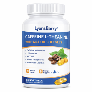 Cápsulas Veganas de Cafeína y L-Teanina con Aceite MCT para Adultos - Product Image 3