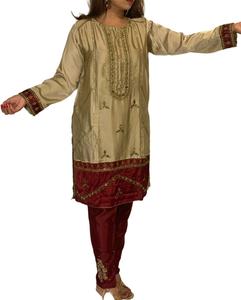 2021 Pakistanais Designer Dames Traditionnel Salwar Kameez Incroyable Robe Cousue En Soie Coton Vente Chaude Occasions Spéciales - Product Image 6