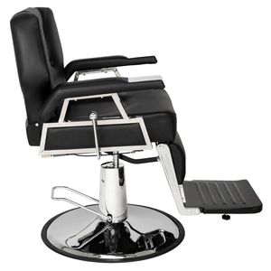 HZ8706 Sedia da Barbiere Professionale Portatile con Sollevamento Idraulico, Grande, Nera - Product Image 4