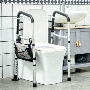 Adjustable Height Toilet Safety Rails Stainless Steel Shower <b>Grab</b> <b>Bar</b> Hospital Walking Aid - Product Image 5