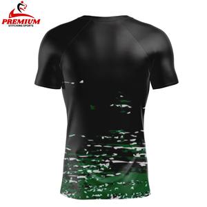 Pantalones Cortos de MMA de 2 Piezas para Hombre, Anti-UV, de Secado Rápido, Transpirables, de Spandex/Poliéster, y Camiseta de Rash Guard de Punto para Lucha BJJ - Product Image 3