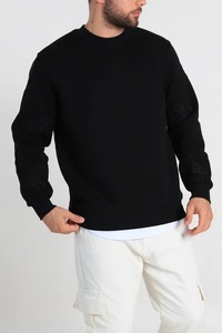 Sudadera con Capucha de Invierno para Hombre, Tejida, Gruesa, 320g, Forro Polar, Poliéster/Algodón, Antiencogimiento, Diseño de Calaveras Estampadas, Talla Grande - Product Image 3