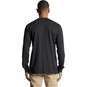 Men <b>Plain</b> Regular Fit O Neck <b>Long</b> <b>Sleeve</b> T Shirt Open Cuffs Straight Hem Cotton Basic <b>Top</b> Custom OEM Wholesale Clothing Supplier - Product Image 4