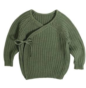 Nouveauté : Cardigan en coton 100% tricoté à la main, doux et de haute qualité, à manches longues bouffantes, imprimé animal, pour tout-petits, collection automne - Product Image 6