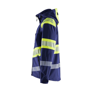 Veste de travail softshell de haute qualité à prix abordable, manches longues, logo et taille personnalisés, sécurité réfléchissante - Product Image 4