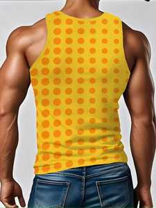 Nouveau débardeur en coton imprimé pour homme, style hip-hop, respirant, décontracté, sans manches, essentiel pour l'été, logo personnalisé - Product Image 5