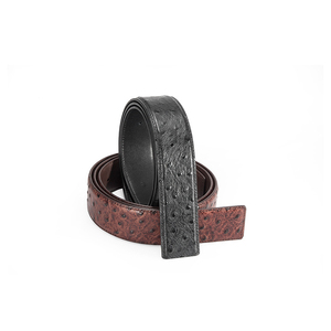 Ceinture en cuir de vachette de 3,8 cm de largeur avec boucle en acier pour homme - Écologique et imperméable - Product Image 5