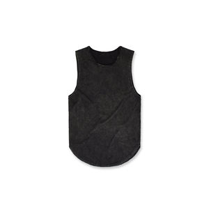 Camiseta sin Mangas para Hombre, Ecológica, de Secado Rápido y Transpirable, Personalizada, para Entrenamiento y Fitness, de Poliéster/Algodón para Adultos, Precio al por Mayor - Product Image 1