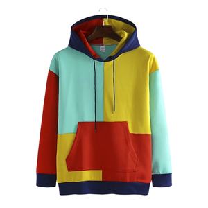 Sudadera con Capucha para Hombre, Estilo Casual de Invierno, con Paneles de Color en Contraste, Bordado, Bolsillos Tipo Canguro, Personalizable, 100% Algodón - Product Image 2