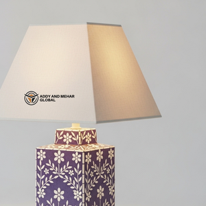 Modern Bone Inlay <b>Table</b> <b>Lantern</b> Geometric Floral Nightstand Light Premium Handicraft Decorative Accent <b>Lamp</b> for Living Room - Product Image 2