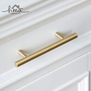 Modern Gold Knurled Cabinet Handle Textured Brass <b>Drawer</b> <b>Pull</b> Kitchen Cupboard Door Hardware Durable Metal Grip Design - Product Image 2
