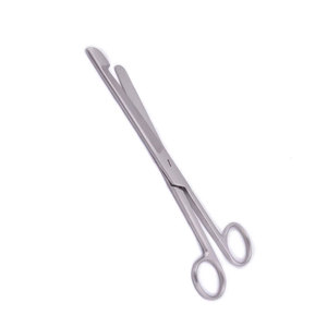 Ciseaux à pansements de précision chirurgicaux en acier inoxydable avec embout de sécurité pour le retrait précis des pansements - Product Image 1