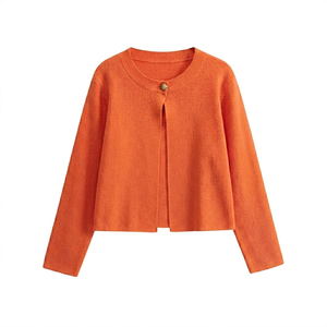 Cárdigan largo para mujer, capa exterior para un estilo minimalista diario y looks cómodos y relajados. - Product Image 1