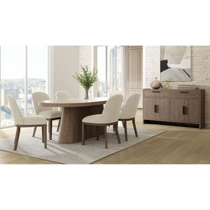 Ensemble de 2 chaises de salle à manger rembourrées en cacao et ivoire, style confortable et abriant - Product Image 2