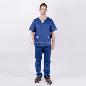 ชุดขัดผ่าตัดผ้าเรยอนโพลีสแปนเด็กซ์สำหรับผู้ชายชุดขัดผ่าตัดทำโลโก้ได้ตามต้องการ - Product Image 3