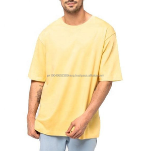 Camiseta Oversize de Gran Gramaje con Logo Personalizado Hecha en Pakistán, Estilo Hombro Caído, Cuello Cuadrado, Secado Rápido, Camisetas Oversize para Hombre 2026 - Product Image 1