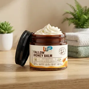Baume Fouetté Hydratant au Suif et au Miel OEM/ODM, Marque Privée, Éclaircissant, Nourrissant, Lissant, Peau Douce, Adultes, 57g, Tout Usage - Product Image 1