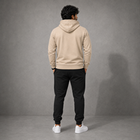 Sweat à capuche en polaire premium pour homme, couleur unie, poche kangourou, coupe décontractée, vêtement d'hiver respirant, écologique, personnalisable