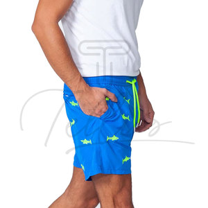Shorts de Playa Elásticos para Hombre al por Mayor, 100% Poliéster, Secado Rápido, con Cordón Ajustable, para Surf y Natación - Product Image 3