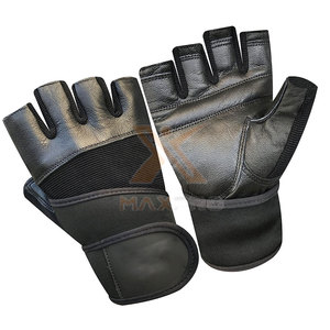 Gants de fitness en cuir de qualité supérieure à prix bas avec sangle de poignet réglable, antidérapants, taille personnalisée - Product Image 2