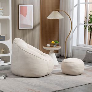 Poltrona Sacco in Schiuma ad Alta Pressione, Comoda e Imbottita, per Adulti, Letto e Divano - Product Image 6