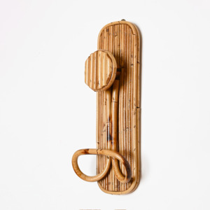 Combo high quality rattan hook natural cane hooks coat wall <b>racks</b> home clothing organiser - Product Image 5