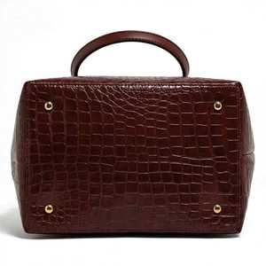 Genuine Leather Other Pattern Tote Bag <b>Women</b> <b>Large</b> Capacity Classic Style Lock Decorated Waterproof Flap Closure Outdoor <b>Handbag</b> - Product Image 5