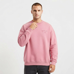Sudaderas con capucha para hombre, sudaderas de cuello redondo, sudadera de algodón y felpa, moderna, extragrande, con hombros caídos, para hombre - Product Image 2