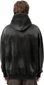 Sweat à capuche vintage pour homme Cactus Pack SAINT Hip Hop 100% coton effet délavé, col à capuche, impression portrait 3D en mousse, coupe oversize - Product Image 3