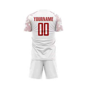 ชุดเสื้อฟุตบอลแบบซับลิเมชั่นลายพรางคอปกกลมแขนสั้นซับเหงื่อสำหรับทีมชาย - Product Image 5