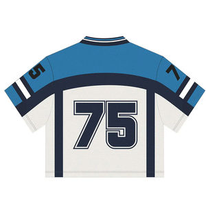 Camiseta Deportiva de Malla con Bordado Personalizado, Uniforme Retro de Fútbol Americano, Manga Corta, para Hombre - Product Image 3