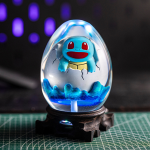 Lampe en résine personnalisée, lampe en résine, veilleuse personnalisée, lampe Pokémon en époxy, lampe Art Déco, cadeau personnalisé, cadeau fait main - Product Image 1