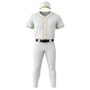 Uniformes de Béisbol Personalizados al por Mayor, Pantalones de Jersey Transpirables de Secado Rápido 100% Poliéster, Cintura Elástica, Impresión Sublimada - Product Image 4